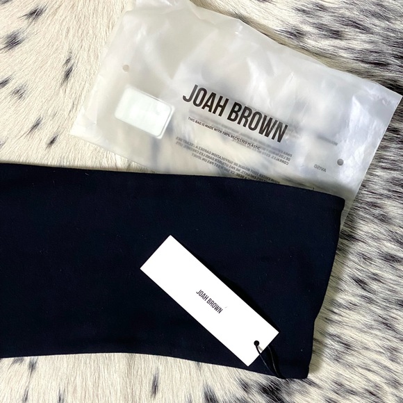 JOAH BROWN BANDEAU BRA, BLACK SZ S/M - Picture 4 of 7